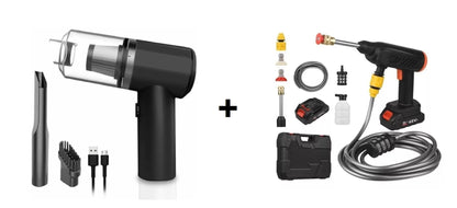 Combo Aspiradora Portatil + 🚿 Hidro Lavadora + Bateria Extra Gratis! 🎁