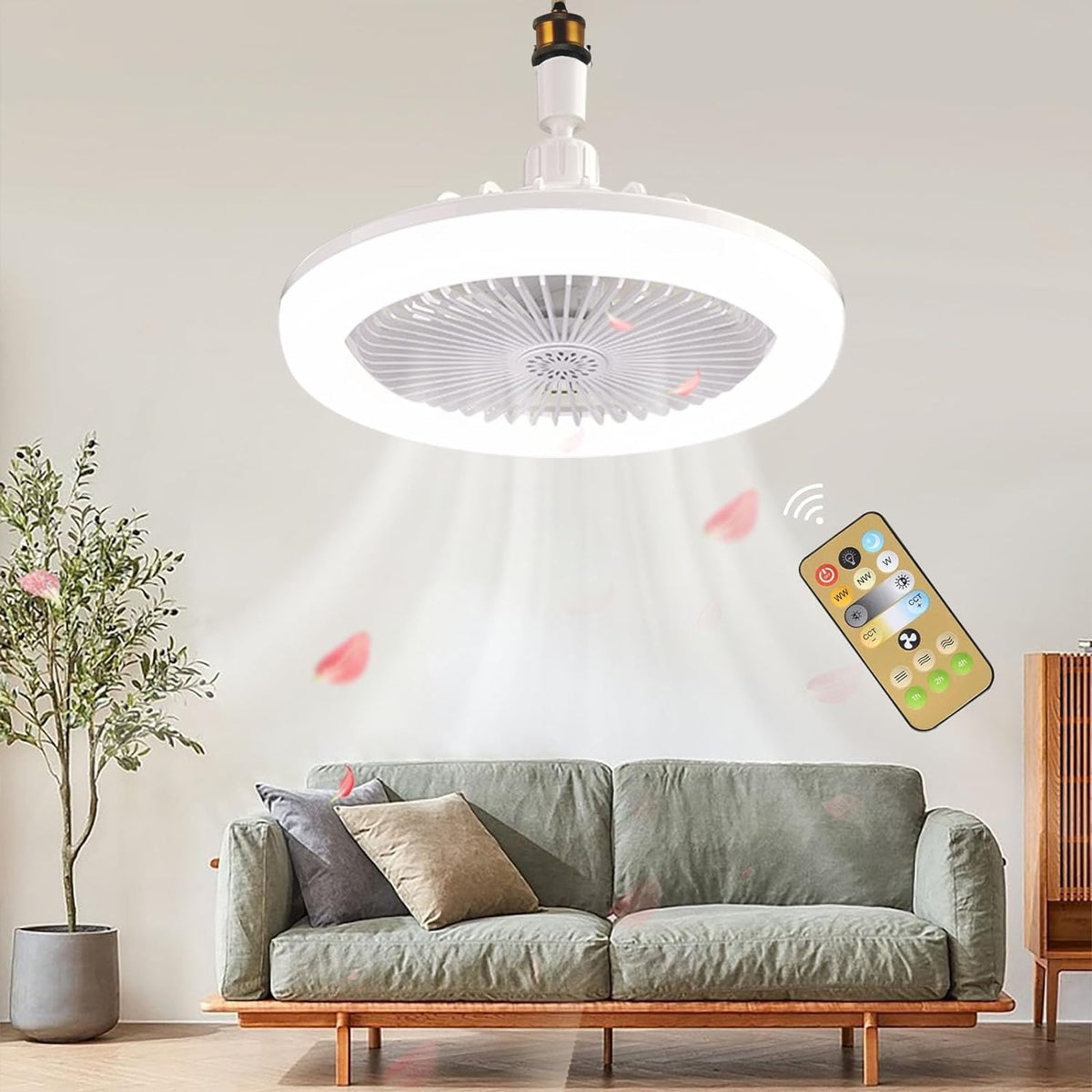Ventilador Led 3 en 1 Iluminación y Frescura
