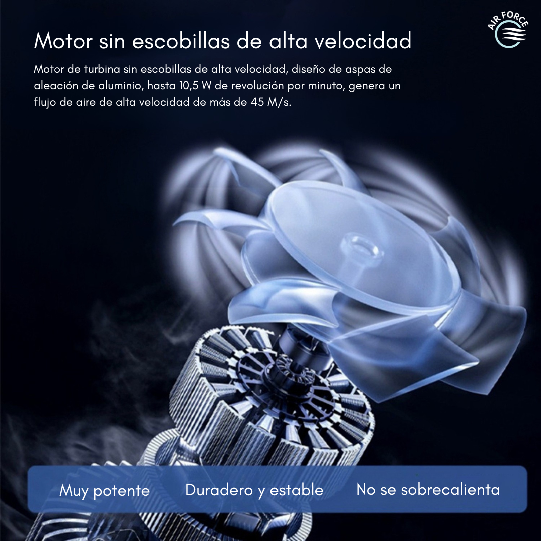 TurboSopla™ – Soprador Portátil para Limpeza Rápida + Batería EXTRA GRATIS