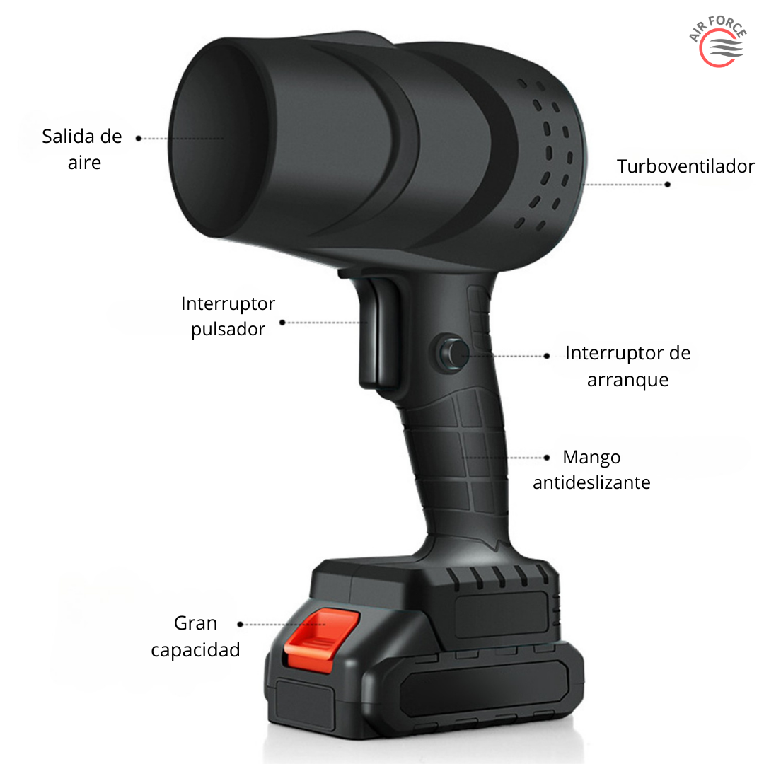 TurboSopla™ – Soprador Portátil para Limpeza Rápida + Batería EXTRA GRATIS