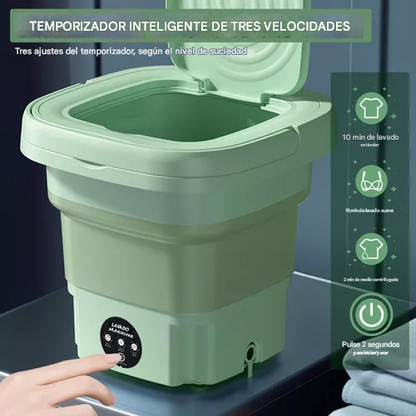 🧺 LavaFácil Compacta – Mini Lavadora Portátil